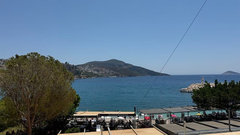 View of Kalkan Bay from the Korsan Meze Terrace